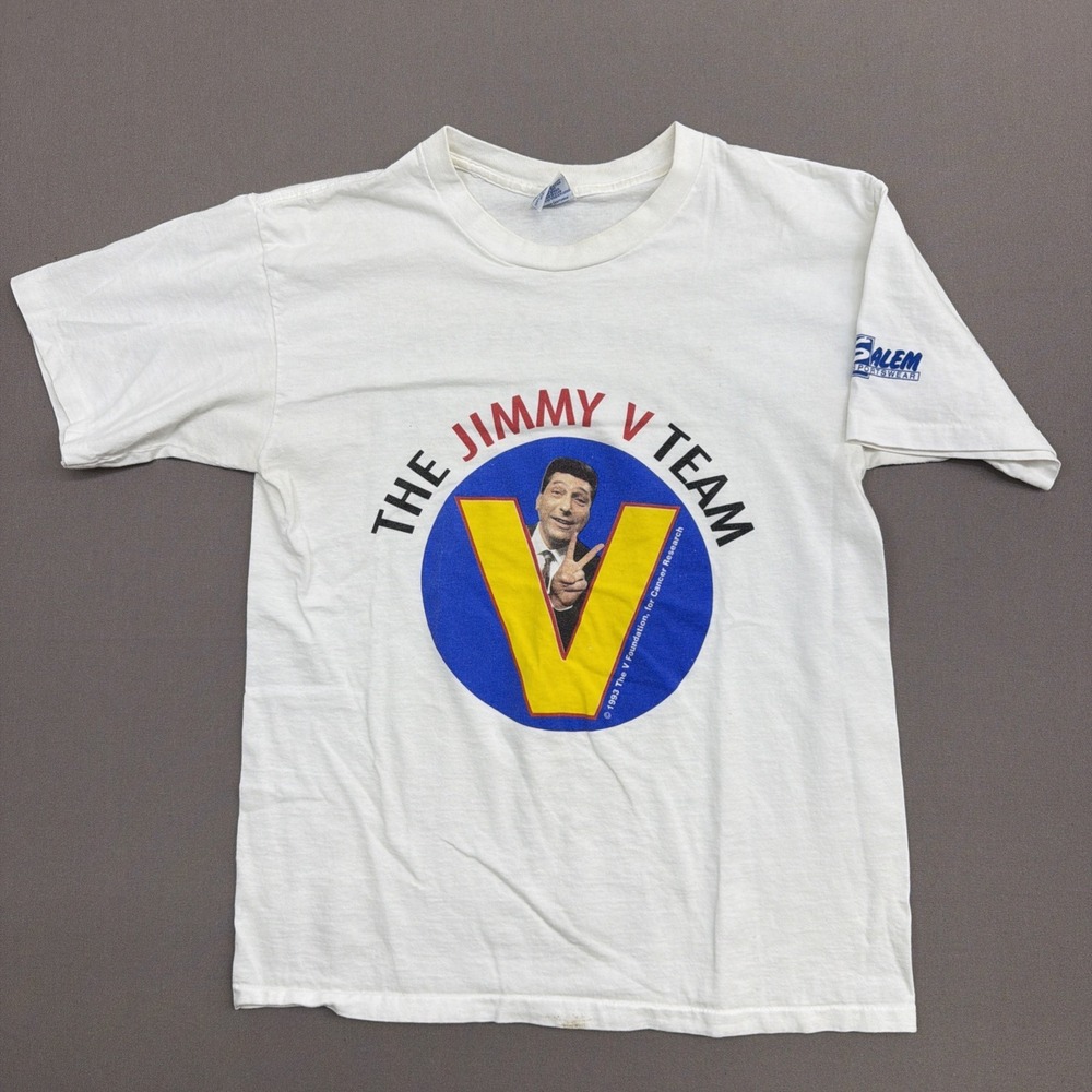 VTG 90s Jim Valvano NCAA NC State Coach Jimmy V Foundation ESPN 1993 T L Salem